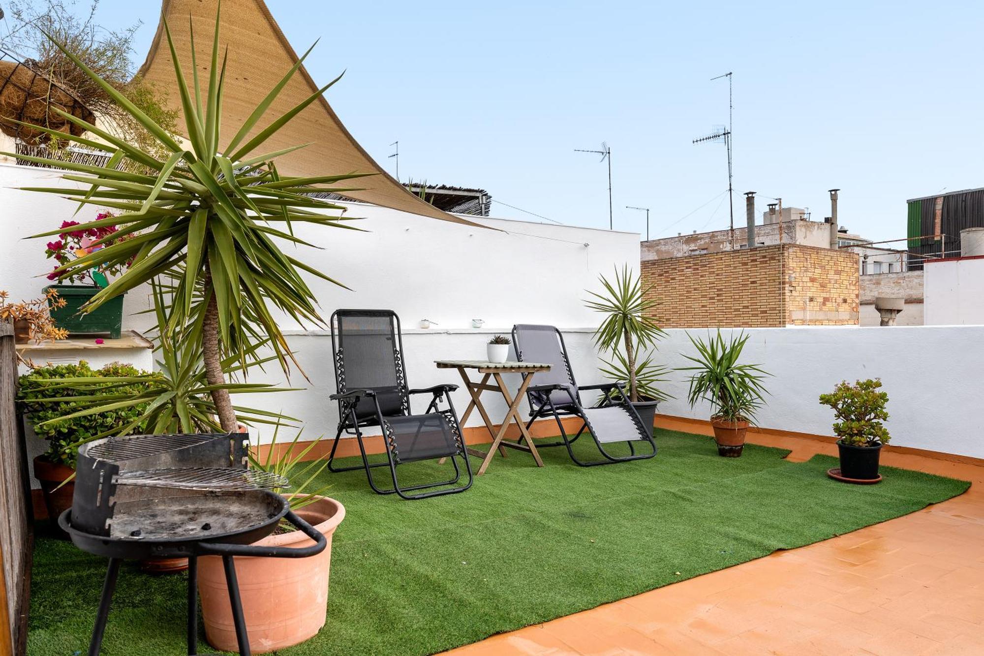 Apartamento Super Terraza Amposta Exterior foto
