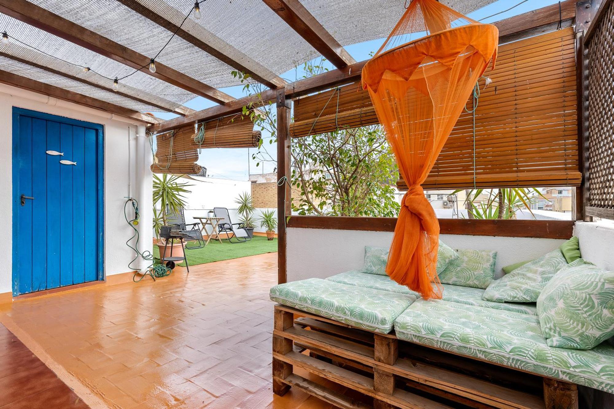 Apartamento Super Terraza Amposta Exterior foto